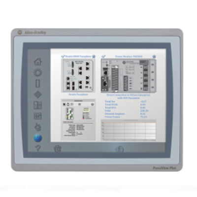 El módulo de visualización del panel PLC 2711P-RDB10C